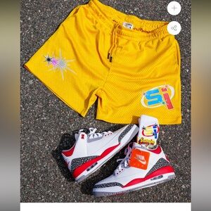 Yellow sample sportswear‎ Graphic Men's Shorts 0199